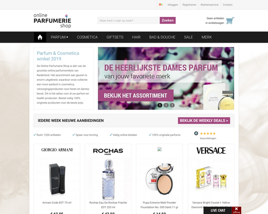 Online Parfumerie Shop Logo